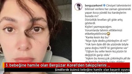 3. bebeğine hamile olan Bergüzar Korel'den takipçilerini güldüren soru: Burnum eski haline dönecek mi?