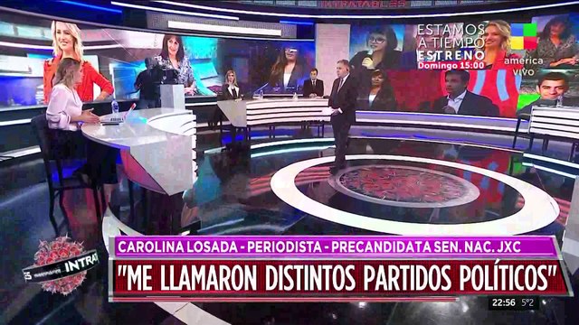Carolina Losada anunció su incorporación a la política y Diego Brancatelli la atendió en Intratables
