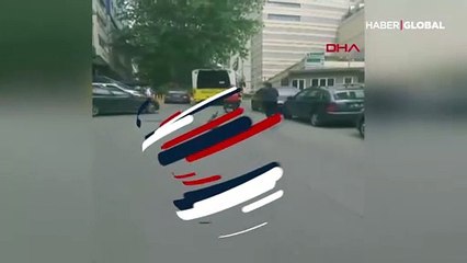 İstanbul'un göbeğinde bir garip kaza!
