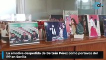 La emotiva despedida de Beltrán Pérez como portavoz del PP en Sevilla