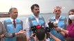 Bakan Kurum, Marmara Denizi'ndeki müsilaj temizleme çalışmalarını inceledi