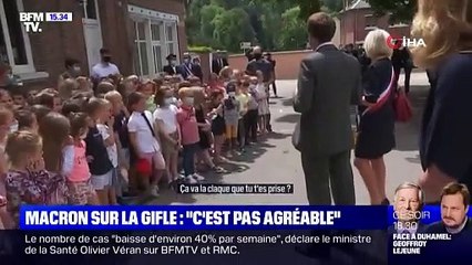 Fransa'da ilkokul öğrencisinden Macron'a: "Yediğin tokat nasıldı?"