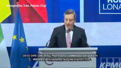 Cercle d'Economia, Draghi: "Grazie a tutti, sto arrossendo"