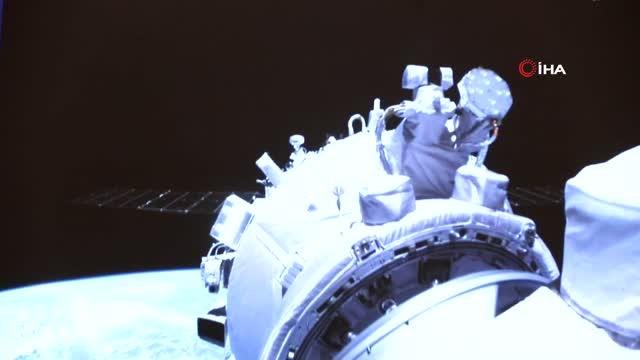 Çin uzay istasyonunun çekirdek modülü Tianhe görüntülendiTaykonot Nie: Tüm ekip üyeleri uzaydaki evimize girdi