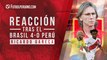 Reacción tras el Brasil 4-0 Perú: Ricardo Gareca y su lamento por goleada