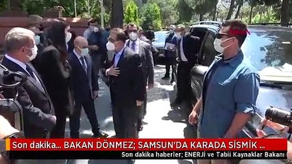 Son dakika... BAKAN DÖNMEZ: SAMSUN'DA KARADA SİSMİK ARAŞTIRMA BAŞLIYOR
