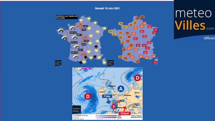 prévisions météo du vendredi 18 juin 2021