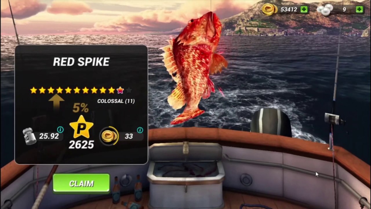 Gameplay fishing clash - Mediterranean Sea #All Boss Fishs
