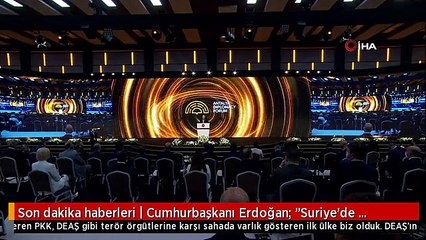 Son dakika haberleri | Cumhurbaşkanı Erdoğan: "Suriye'de faaliyet gösteren PKK, DEAŞ gibi terör örgütlerine karşı sahada varlık gösteren ilk ülke biz olduk. DEAŞ'ın...