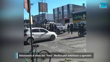 Detuvieron al nieto del  Pata Medina por amenazas y agresión