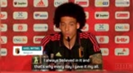 Witsel always believed in Euro 2020 dream