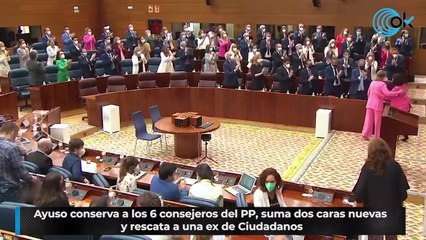 Ayuso conserva a los 6 consejeros del PP, suma dos caras nuevas y rescata a una ex de Ciudadanos