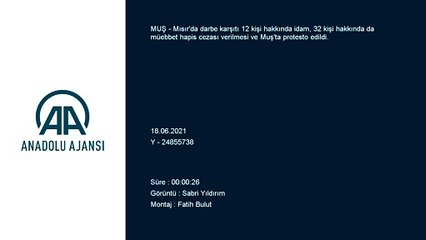 MUŞ - Mısır'da verilen idam kararları kınandı