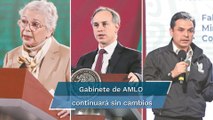 AMLO descarta cambios en su gabinete; 