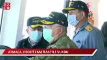 'Atmaca' hedefi tam isabetle vurdu, Bakan Akar büyük sevinç yaşadı