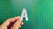 Demo money origami alphabet letter A 2d - origami money vietnam