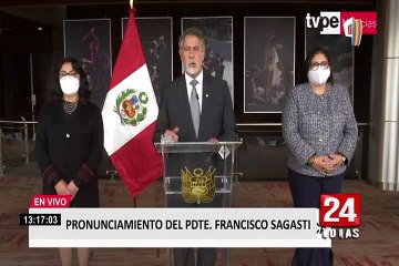 Presidente Sagasti: “En una democracia las Fuerzas Armadas no son deliberantes”