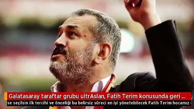 Galatasaray taraftar grubu ultrAslan, Fatih Terim konusunda geri adım attı