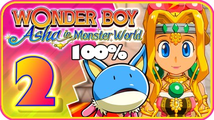 Wonder Boy: Asha in Monster World Walkthrough Part 2 (PS4) 100%