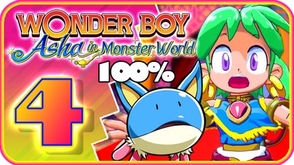 Wonder Boy: Asha in Monster World Walkthrough Part 4 (PS4) 100%