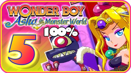 Wonder Boy: Asha in Monster World Walkthrough Part 5 (PS4) 100%