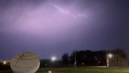 Thunderstorms sweep across the Ohio Valley