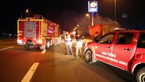 BOLU - Anadolu Otoyolu'nun Bolu kesiminde 2 tırda yangın çıktı