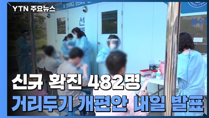 코로나19 신규 확진자 482명...나흘 만에 4백 명대 / YTN