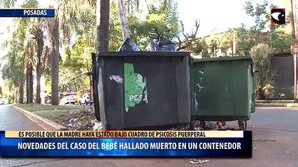 Novedades del caso del bebé hallado muerto en un contenedor