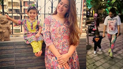 Maahi Vij की बेटी Tara की  ये सुपरमैन Dress वाली Cuteness दिल जीत लेगी आपका | FilmiBeat