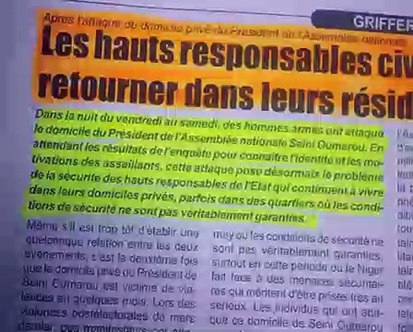 Revue Presse Labari Hausa 18 Juin