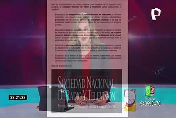 SNRTV invoca al JNE a seguir resolviendo impugnaciones presentadas por partidos políticos