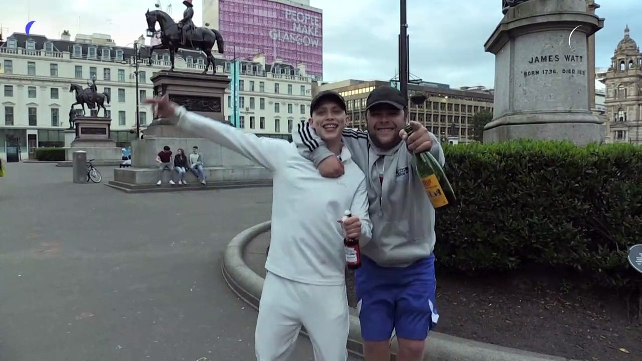 Euro 2020: Scotland fans celebrate 0-0 draw against England