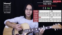 Robbers Guitar Tutorial - The 1975 Guitar Lesson Tabs   Easy Chords   Guitar Cover