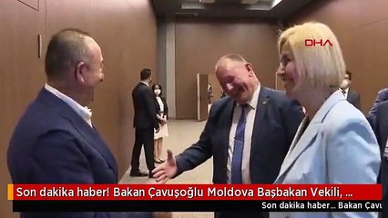 Son dakika haber! Bakan Çavuşoğlu Moldova Başbakan Vekili, Dışişleri ve Avrupa Entegrasyon Bakanı Aureliu Ciocoi ve Gagauz Özerk Yeri Başkanı İrina Vlah ile görüştü