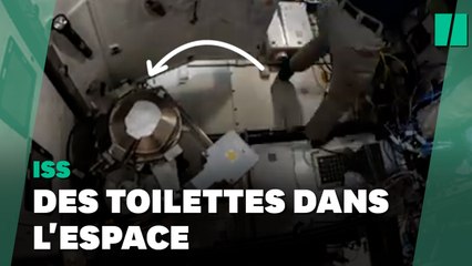 Video herunterladen: Thomas Pesquet et les astronautes de l'ISS vont pouvoir profiter de toilettes flambant neuves