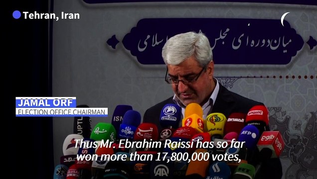 Election official says Raisi scores 62% in Iran presidential vote so far