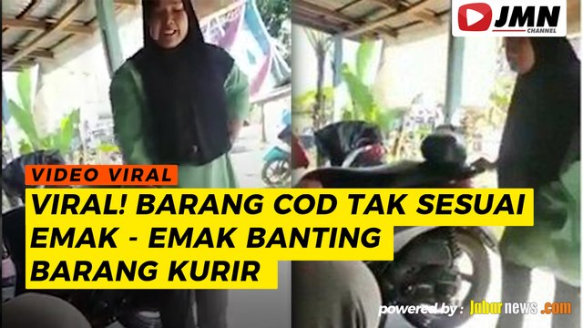 REPORTASE - VIRAL! BARANG COD TAK SESUAI EMAK - EMAK BANTING BARANG KURIR