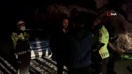 Kaza yaptığını fark etmeyen alkollü sürücü kovalamaca sonucu yakalandı