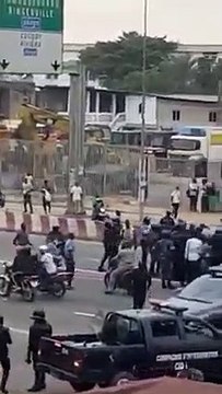 Retour de Gbagbo: Quand la police bloque le convoi du président Laurent Gbagbo