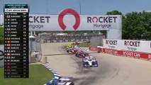 Indycar Detroit 2021 Race 2  Restart Amazing Final Laps OWard Overtake Newgarden Win
