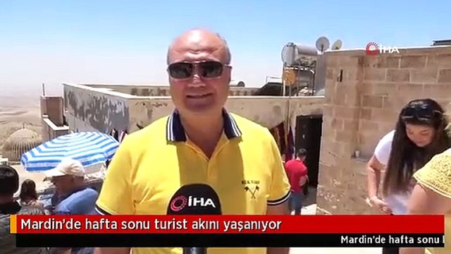 Mardin'de hafta sonu turist akını yaşanıyor