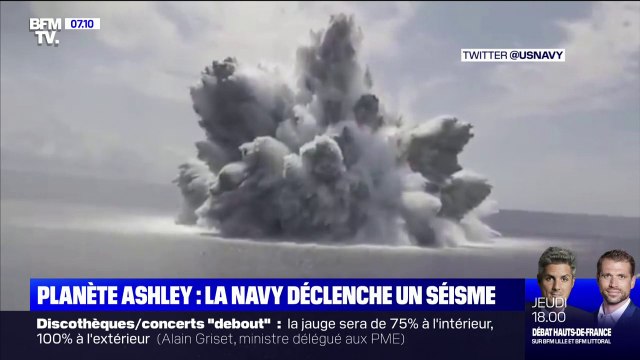 La marine américaine provoque un séisme en pleine mer pour tester la résistance d'un porte-avions