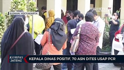 Kepala Dinas Positif, 70 ASN Dites Usap PCR