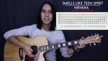 Smells Like Teen Spirit - Nirvana Guitar Tutorial Lesson Rhythm + Lead