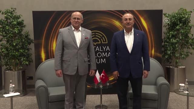 Çavuşoğlu, Polonya Dışişleri Bakanı Zbigniew Rau ile görüştü
