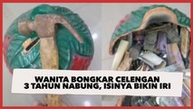 Wanita Bongkar Celengan Hasil 3 Tahun Konsisten Nabung, Isinya Bikin Iri