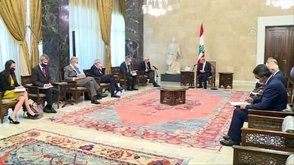 Lübnan Cumhurbaşkanı Avn, AB Yüksek Temsilcisi Borrell'i kabul etti