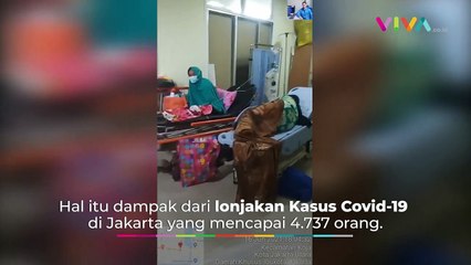 Pasien Covid-19 Membludak Hingga Harus Tidur Di Lorong RS
