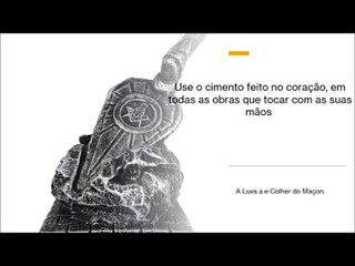 61 - A Luva a colher do Maçon. - Maçonaria Grau de Aprendiz.